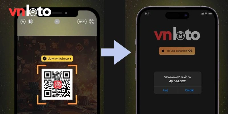 Hướng dẫn từ A - Z cách tải app Vnloto về điện thoại IOS