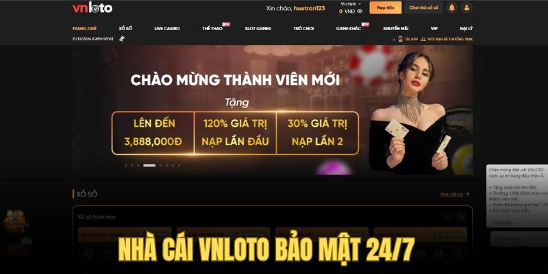 Sân chơi Vnloto luôn an toàn nhất thị trường